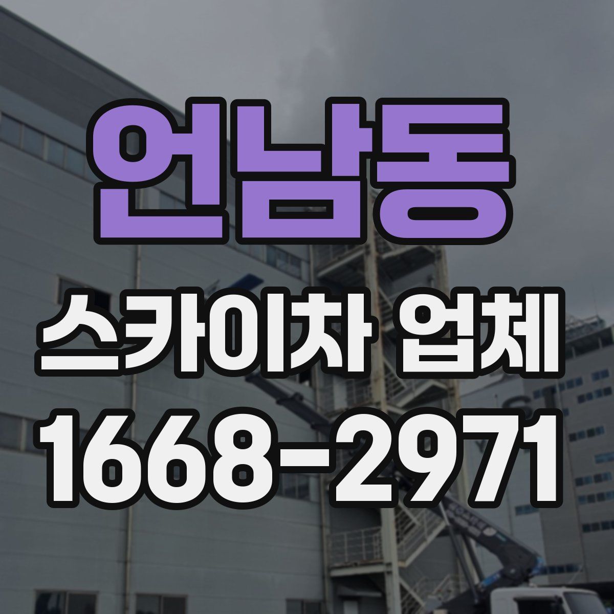 언남동 스카이차 업체