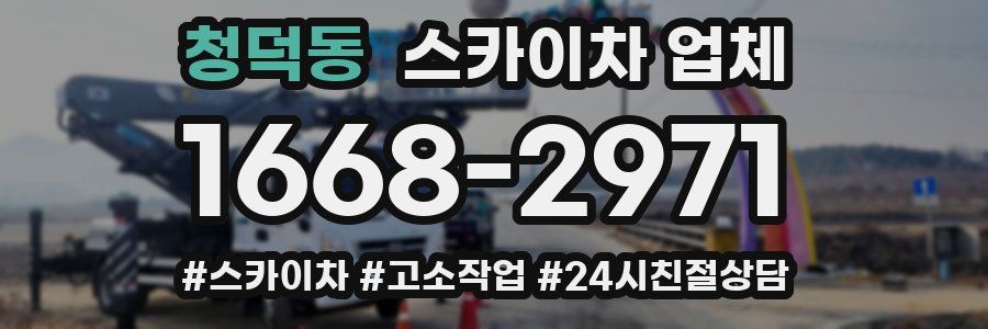 청덕동 스카이차 업체