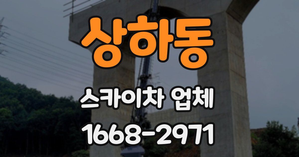 상하동 스카이차 업체