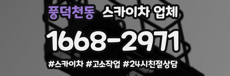 풍덕천동 스카이차 업체