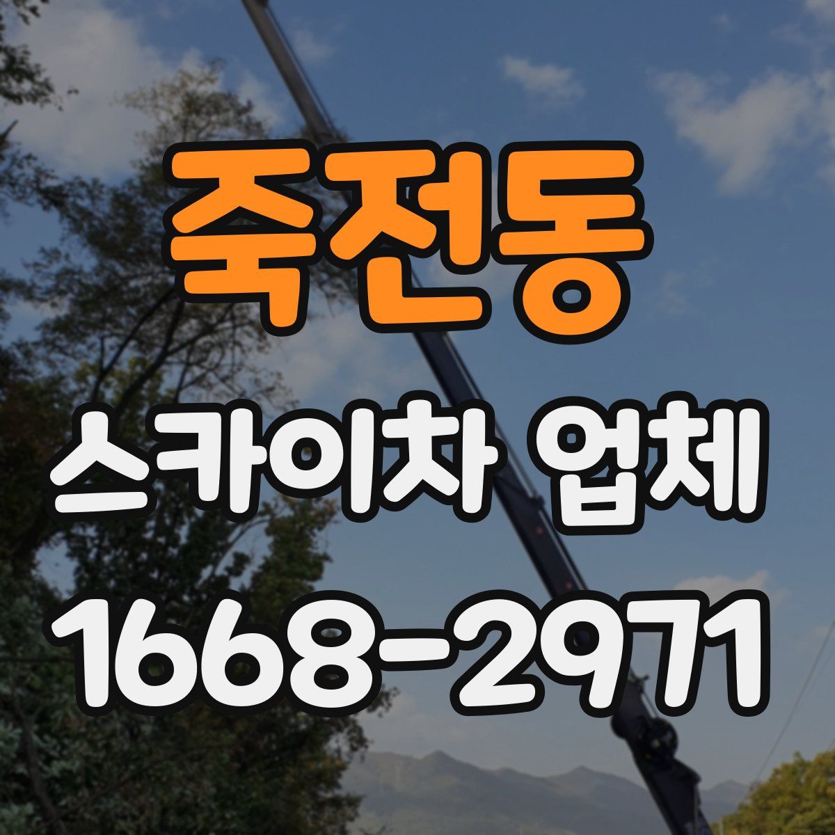 죽전동 스카이차 업체
