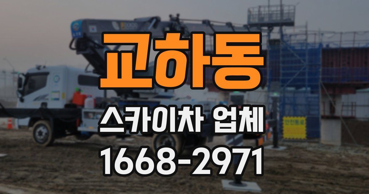 교하동 스카이차 업체