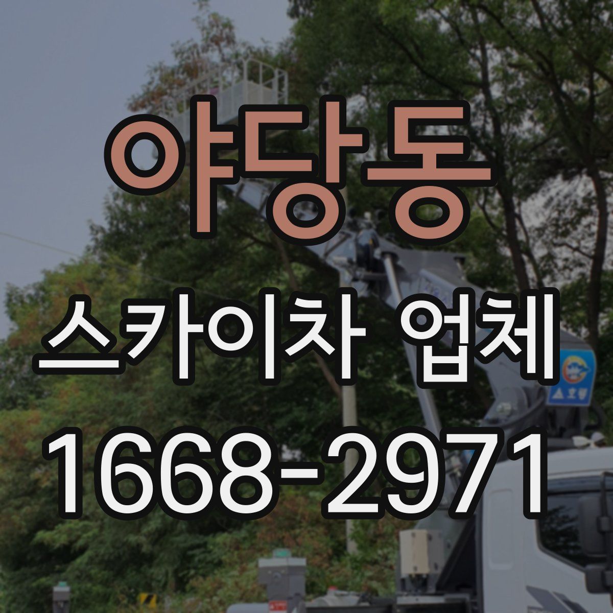 야당동 스카이차 업체