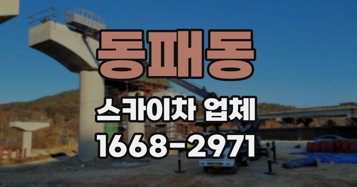 동패동 스카이차 업체