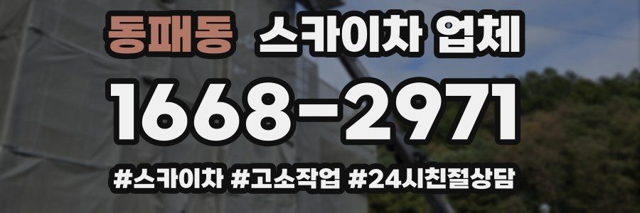 동패동 스카이차 업체