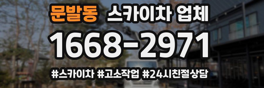 문발동 스카이차 업체