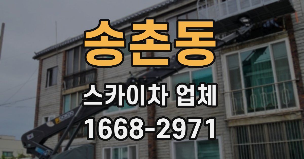 송촌동 스카이차 업체