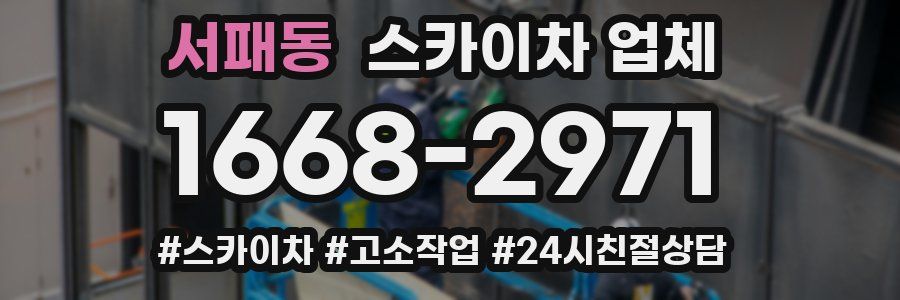 서패동 스카이차 업체