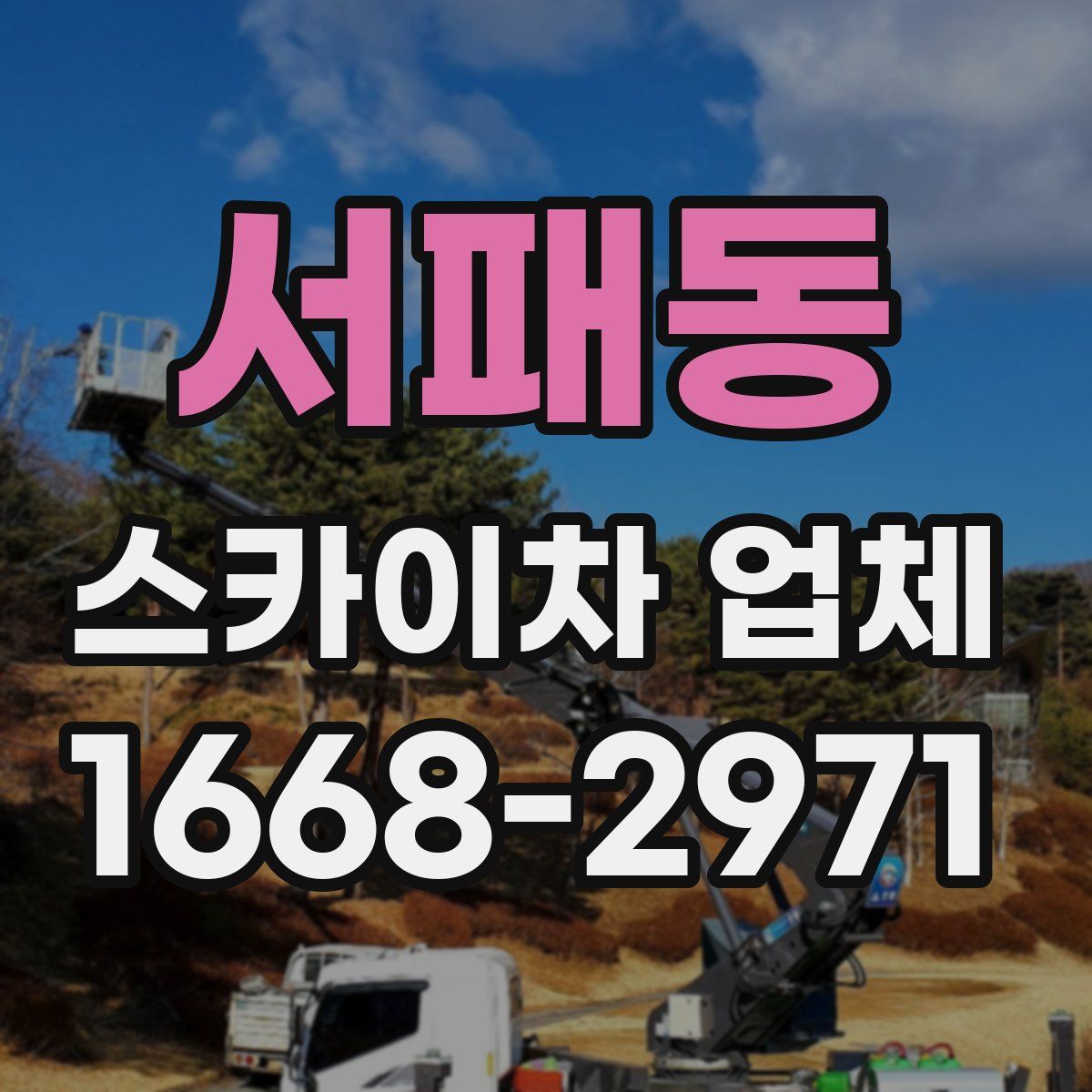 서패동 스카이차 업체