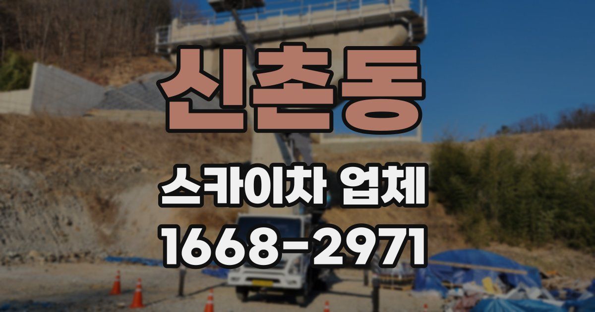 신촌동 스카이차 업체