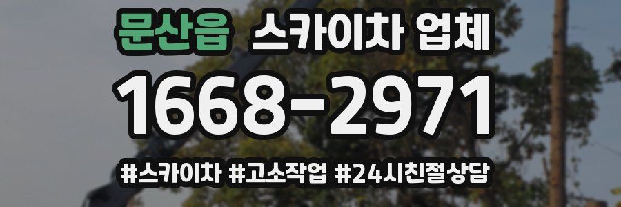 문산읍 스카이차 업체