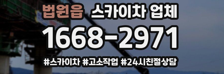 법원읍 스카이차 업체