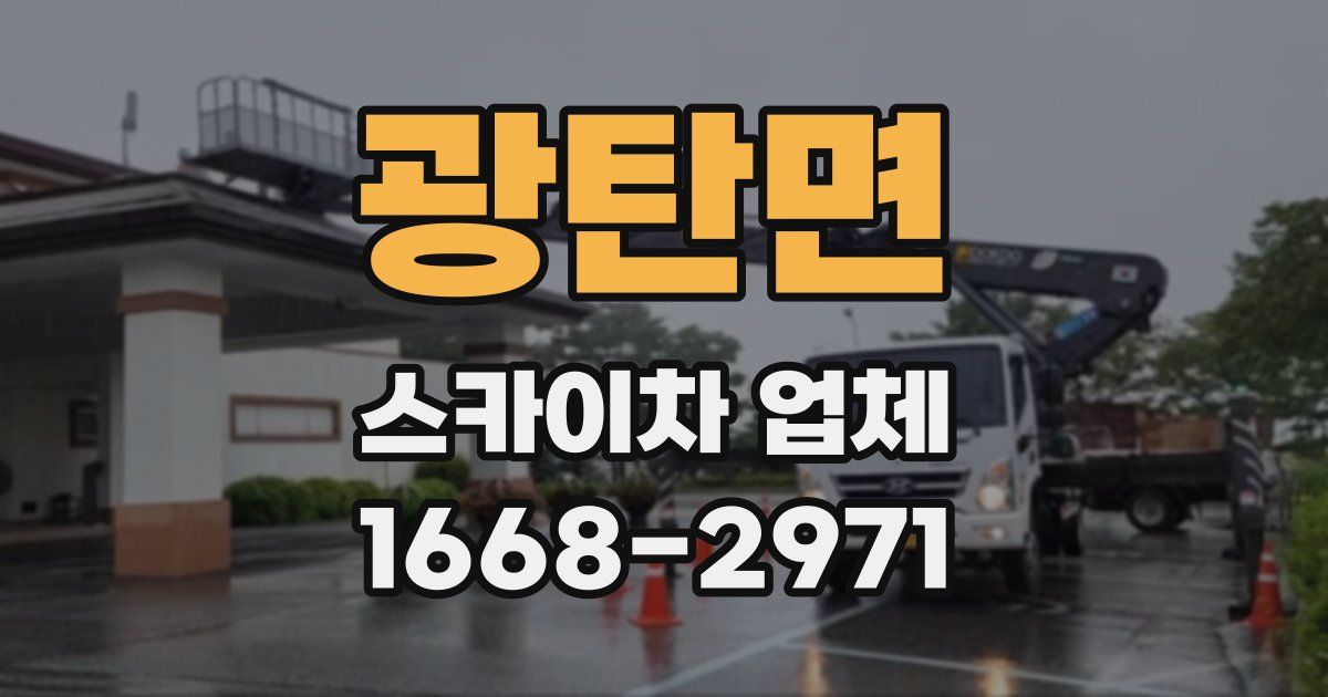 광탄면 스카이차 업체