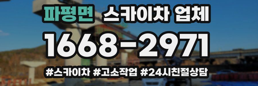 파평면 스카이차 업체