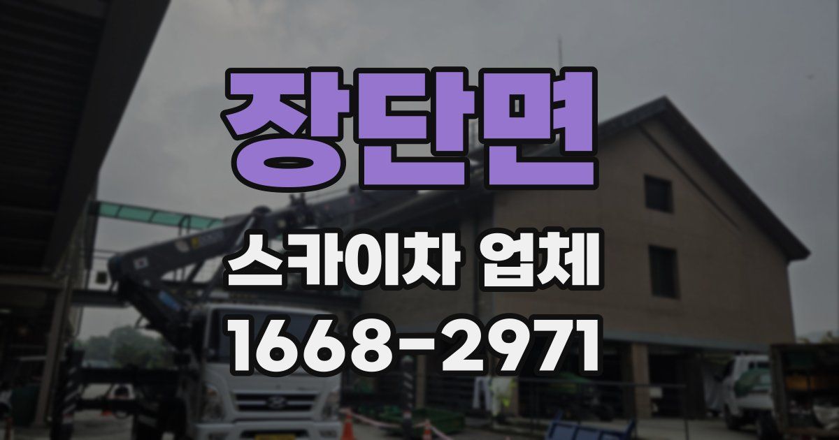 장단면 스카이차 업체