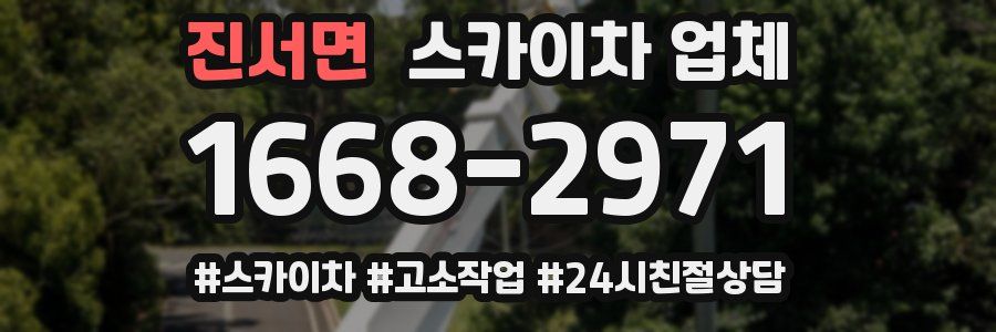 진서면 스카이차 업체