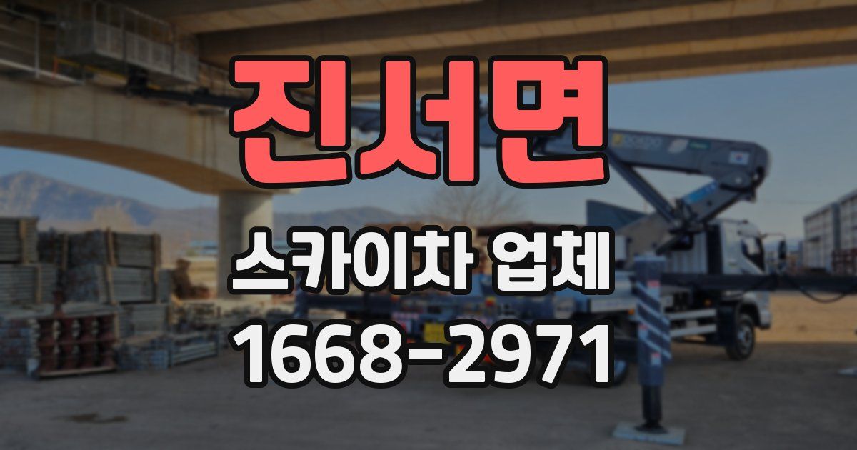 진서면 스카이차 업체