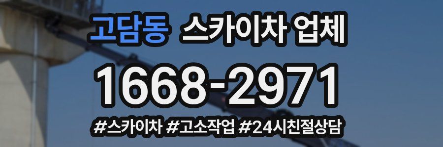 고담동 스카이차 업체