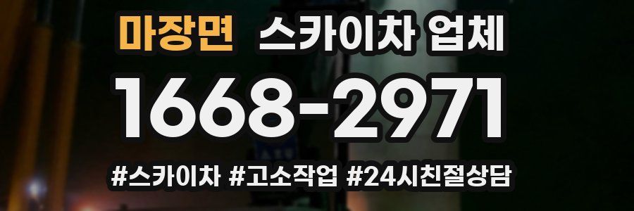 마장면 스카이차 업체