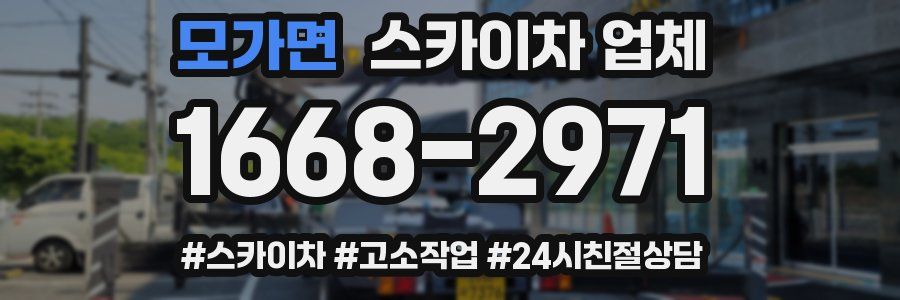 모가면 스카이차 업체