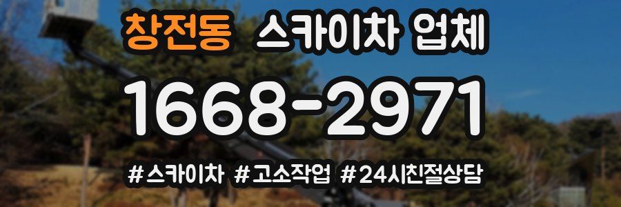 창전동 스카이차 업체