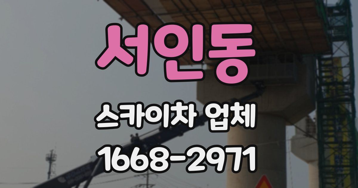 서인동 스카이차 업체