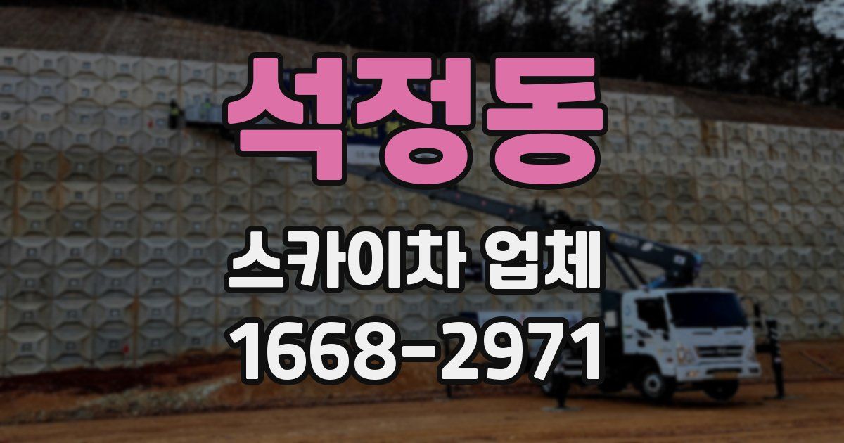 석정동 스카이차 업체