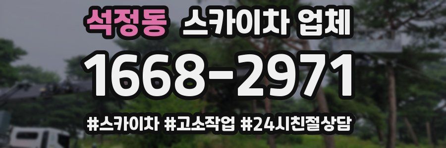 석정동 스카이차 업체