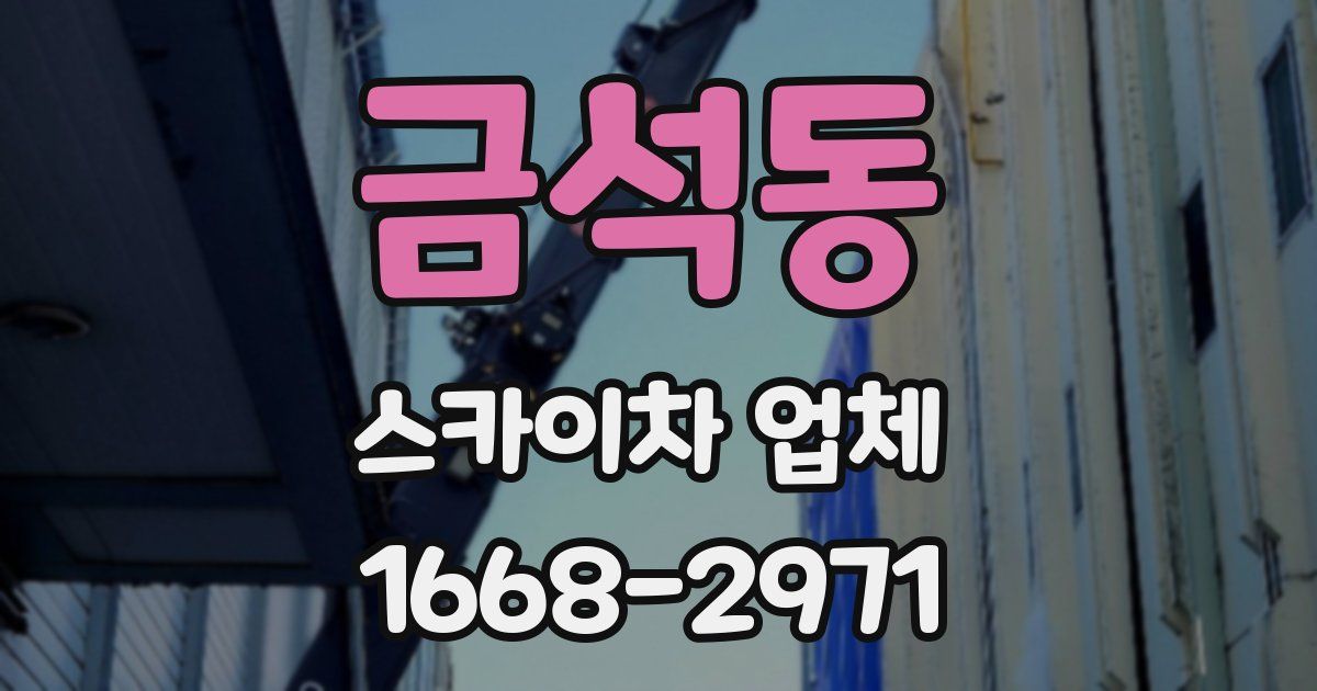 금석동 스카이차 업체