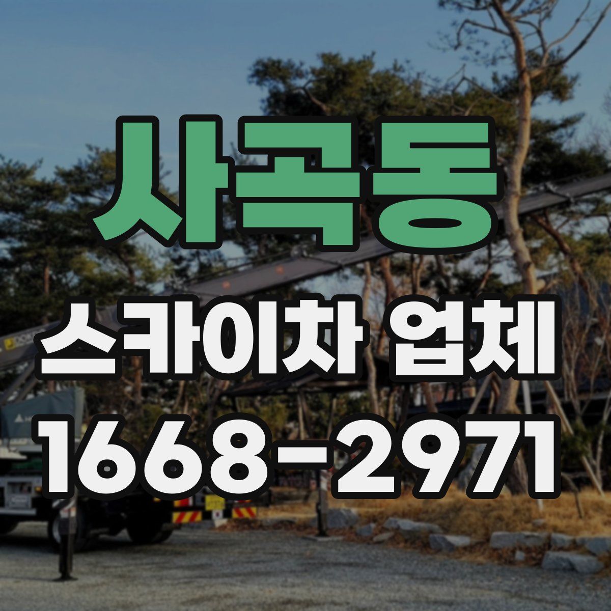사곡동 스카이차 업체