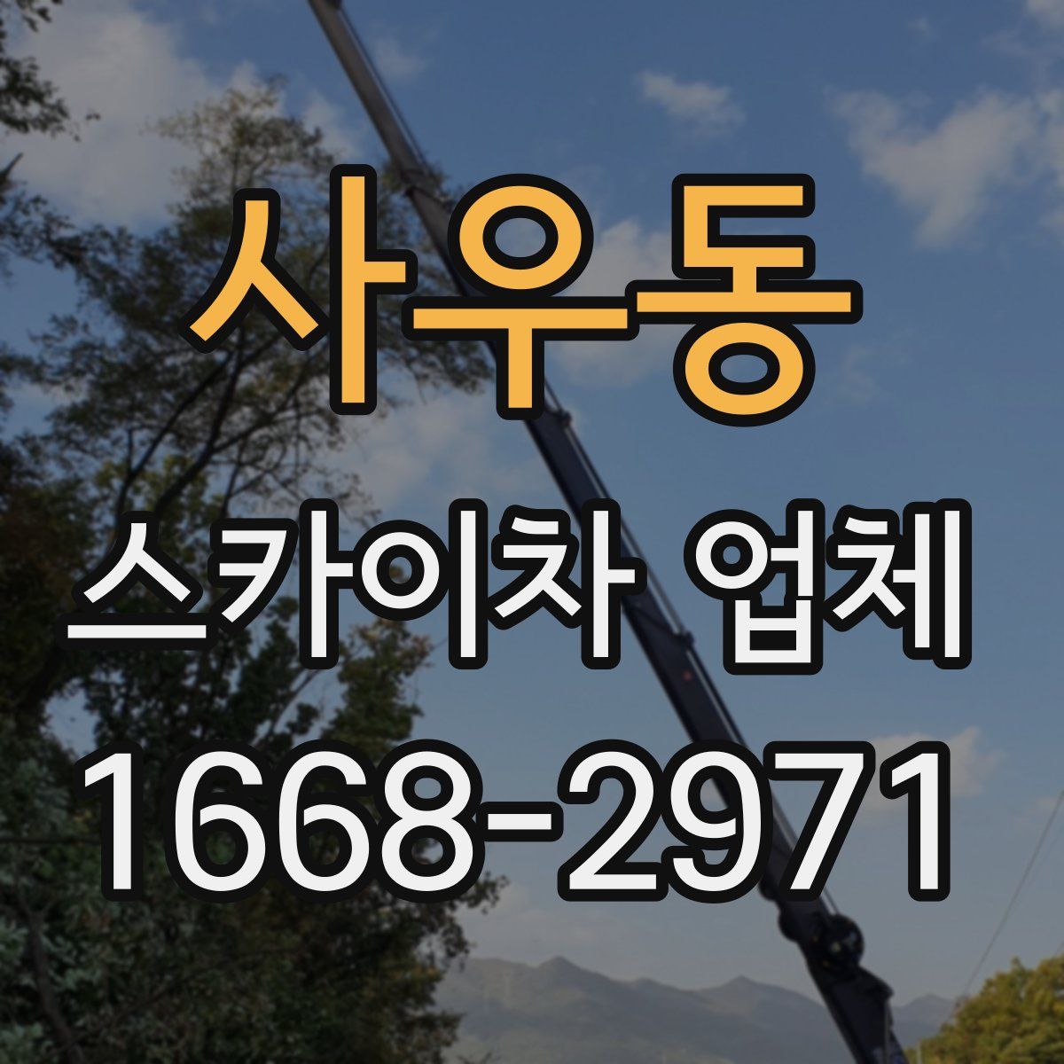 사우동 스카이차 업체