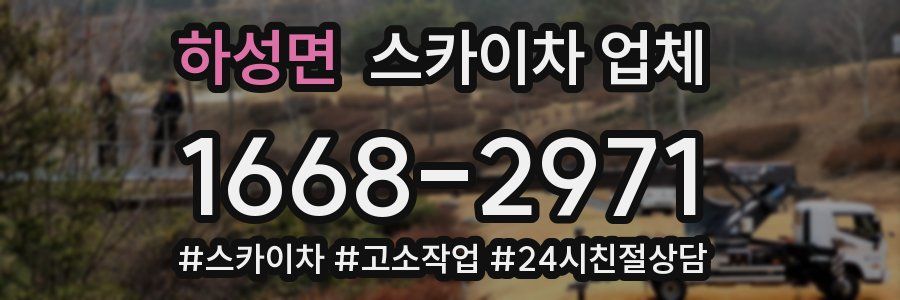 하성면 스카이차 업체