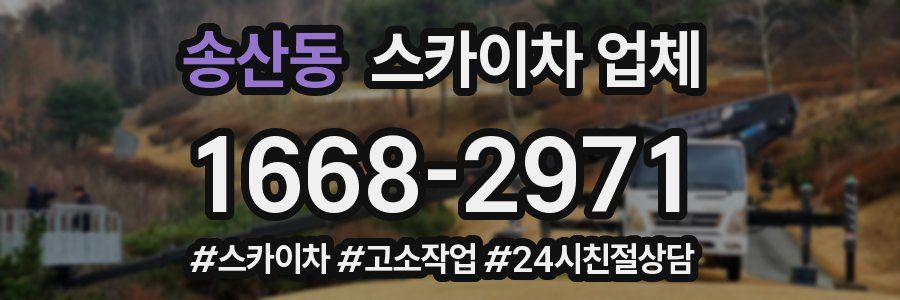 송산동 스카이차 업체
