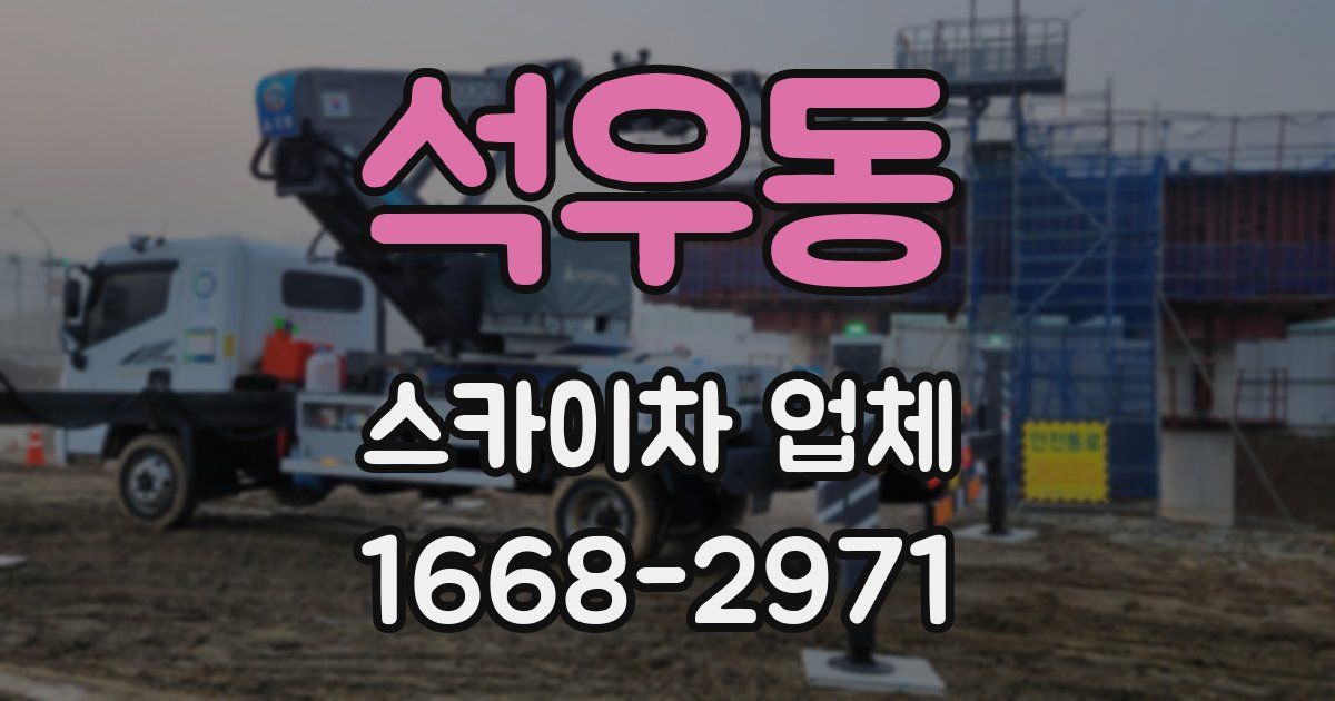 석우동 스카이차 업체