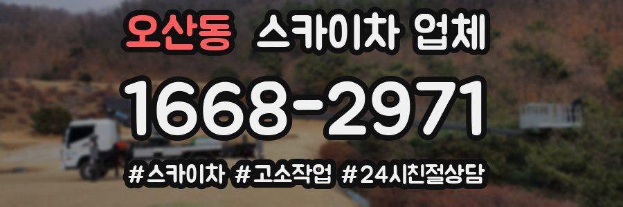 오산동 스카이차 업체
