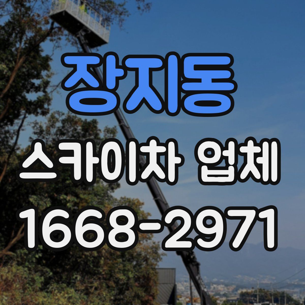 장지동 스카이차 업체