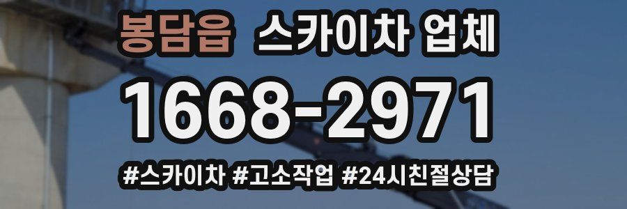 봉담읍 스카이차 업체