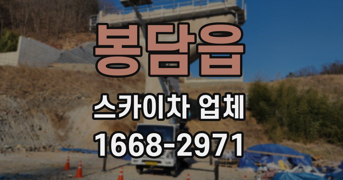 봉담읍 스카이차 업체