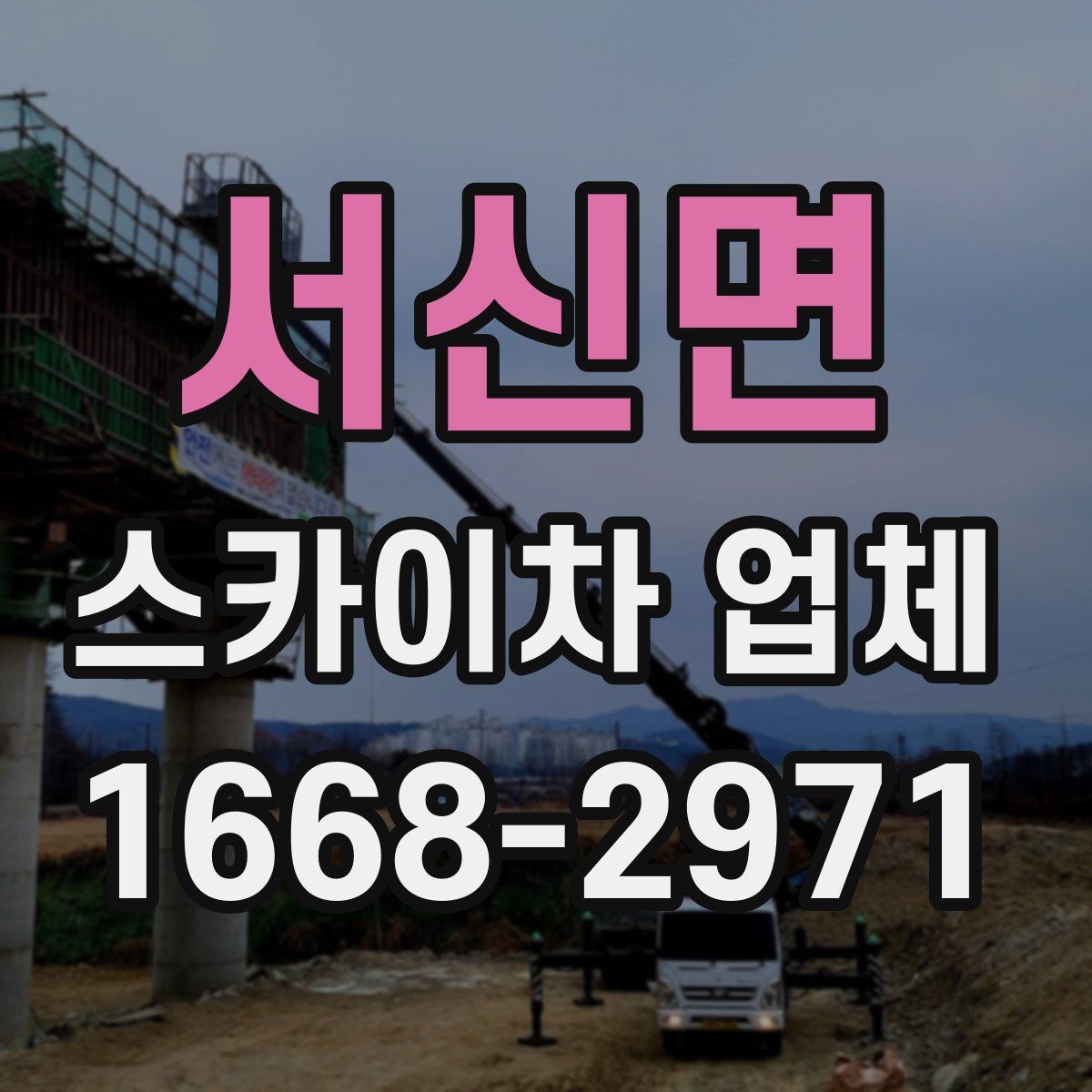 서신면 스카이차 업체