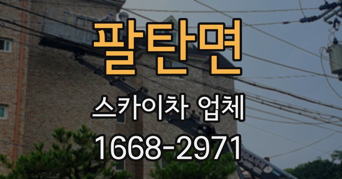 팔탄면 스카이차 업체