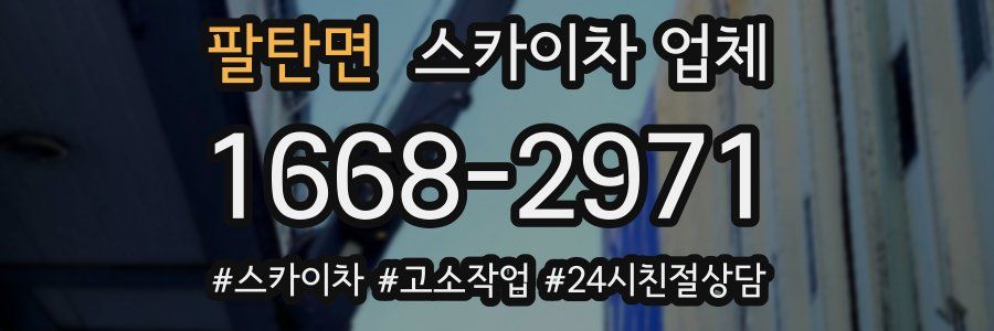 팔탄면 스카이차 업체