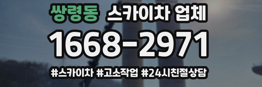 쌍령동 스카이차 업체