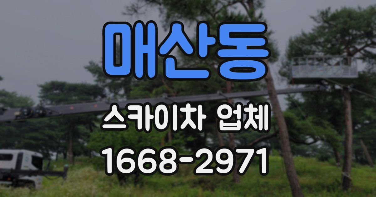 매산동 스카이차 업체