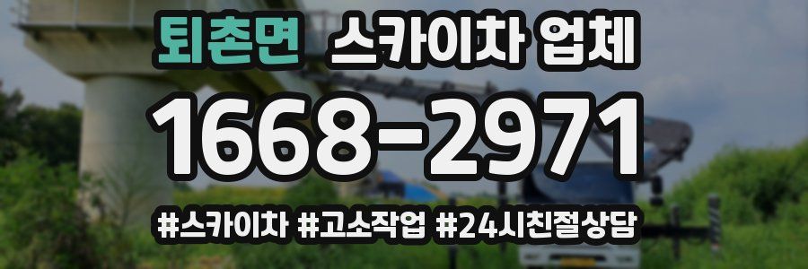 퇴촌면 스카이차 업체