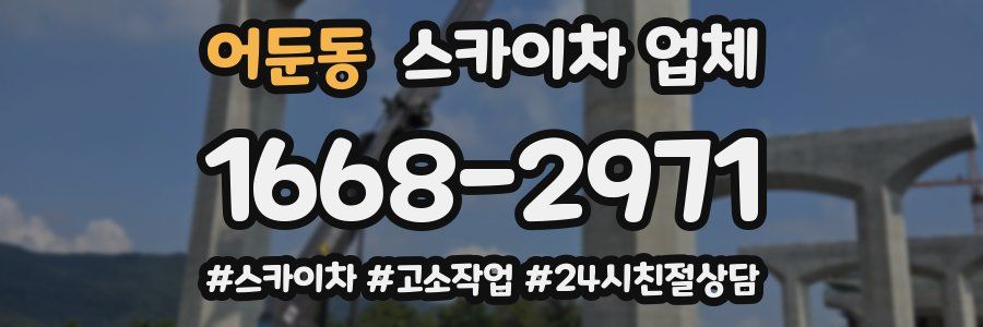어둔동 스카이차 업체