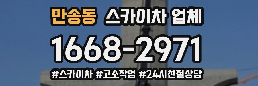 만송동 스카이차 업체