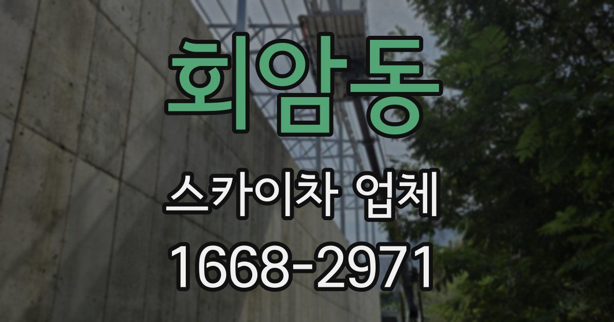 회암동 스카이차 업체