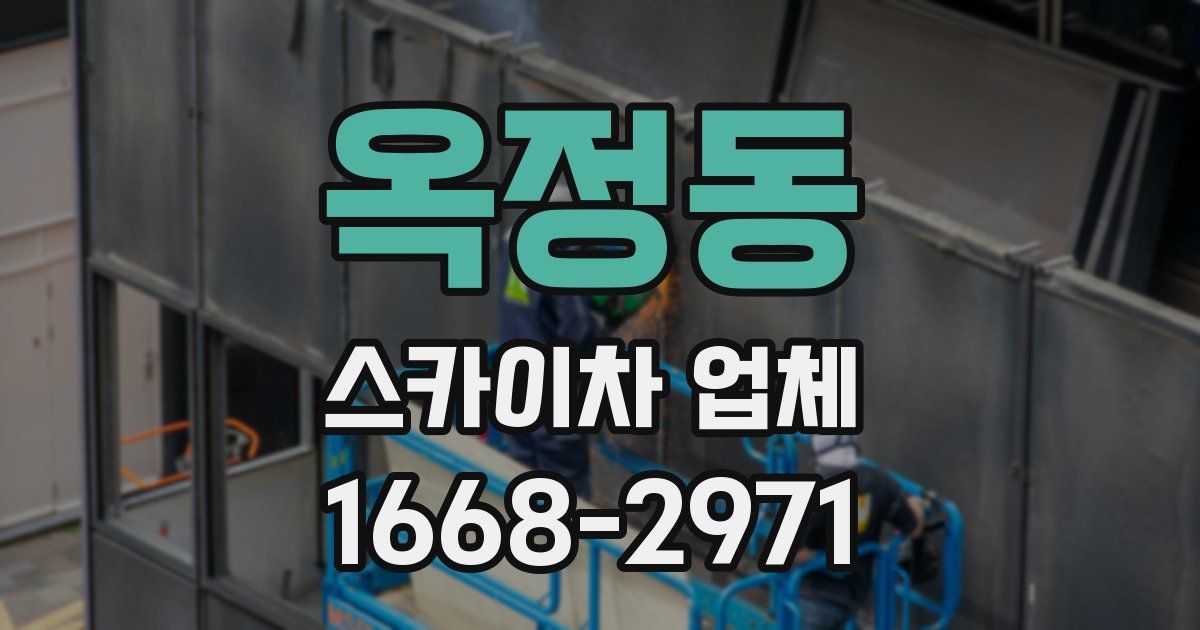 옥정동 스카이차 업체