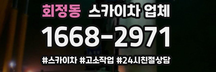 회정동 스카이차 업체