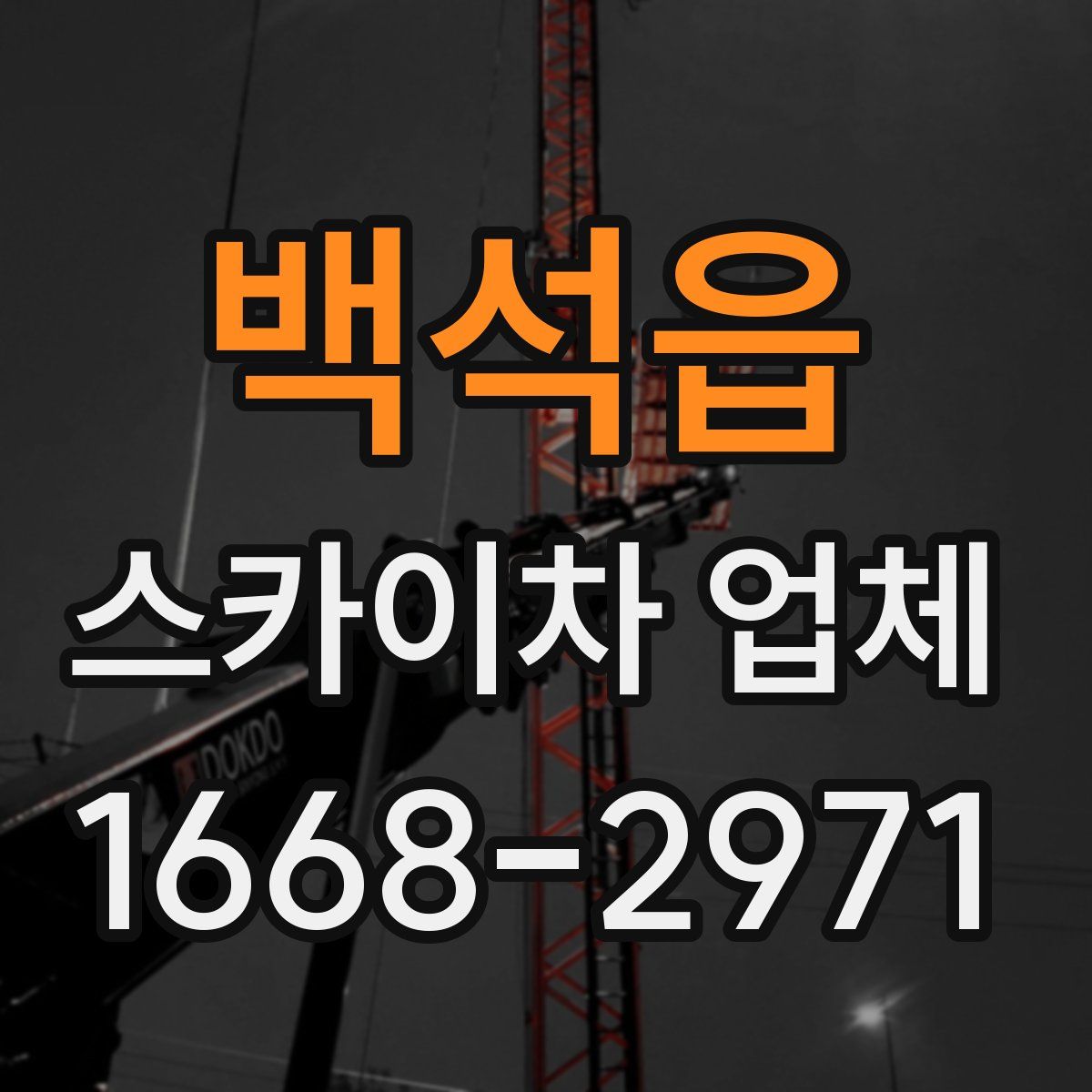 백석읍 스카이차 업체